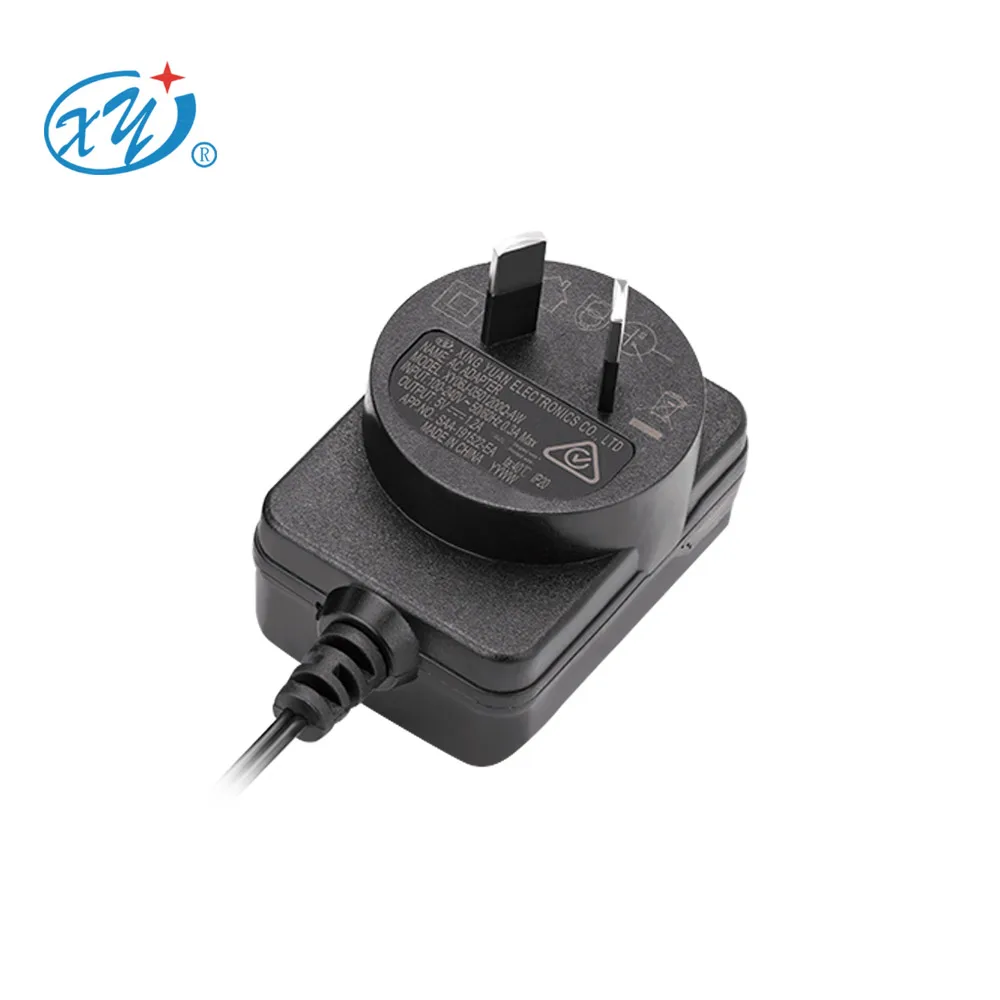 OEM Wholesale SAA RCM Power supply 5v 1.2a 12v 0.5a AC Adapter