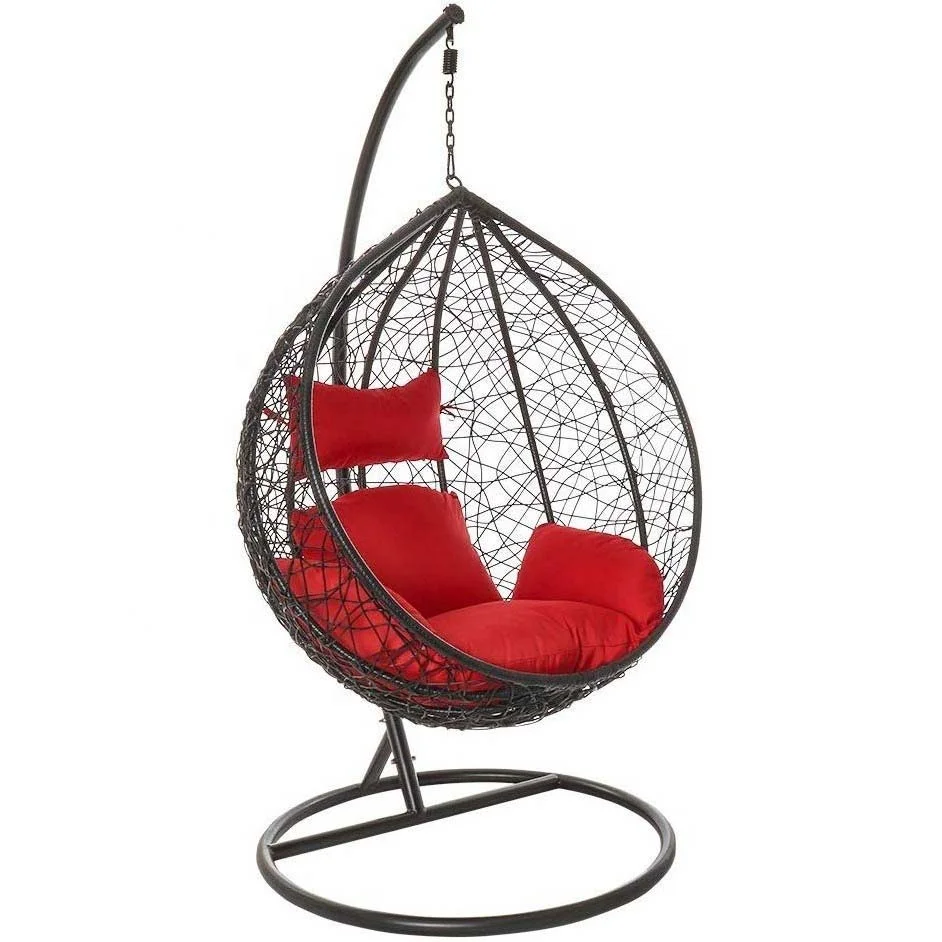Cheap New Patio furniture swings Hammocks rattan hanging swing egg chair for indoor and outdoor 1 buyer