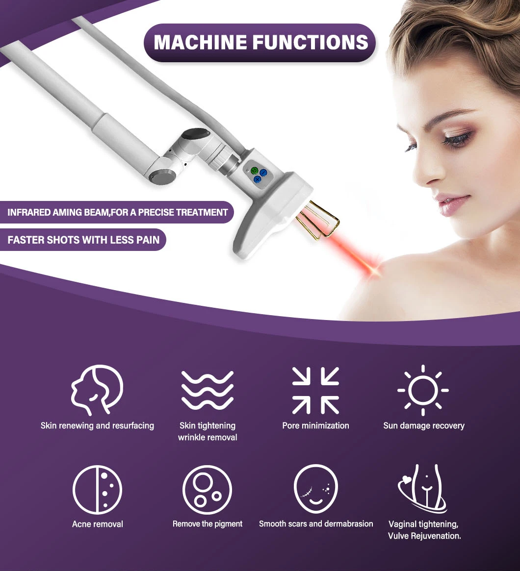laser CO2 fraccionado Tightening Skin Physiotherapy Equipment 100w co2 laser fractional Beauty machine For Hospital