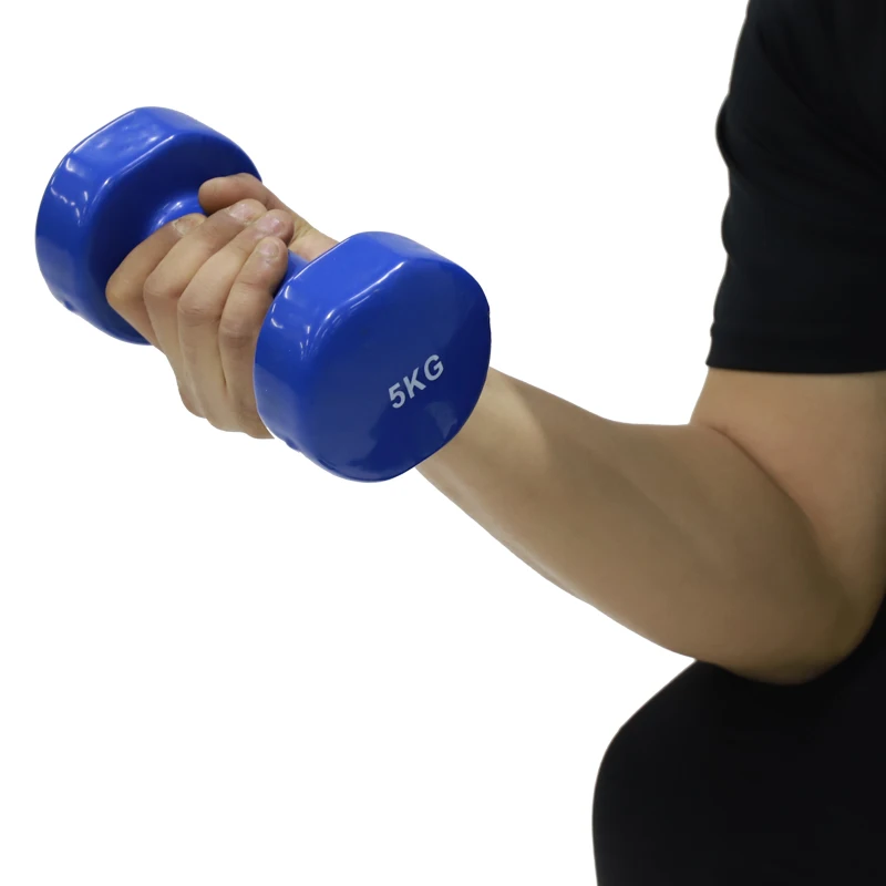 Dip Plastic Dumbbell Wholesale Cheap OEM Gym Dumbbell Weight Lifting Direct Manufacture Hex Dumbbell Set Body Building