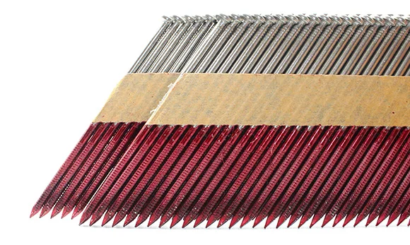 Galvanized 34 Degree D-head Plastic Paper Strip Frame Nails