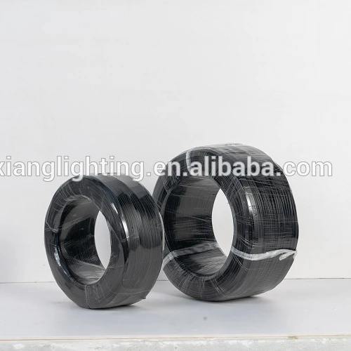 0.75mm -3mm  pmma with black sleeve optical fiber cables