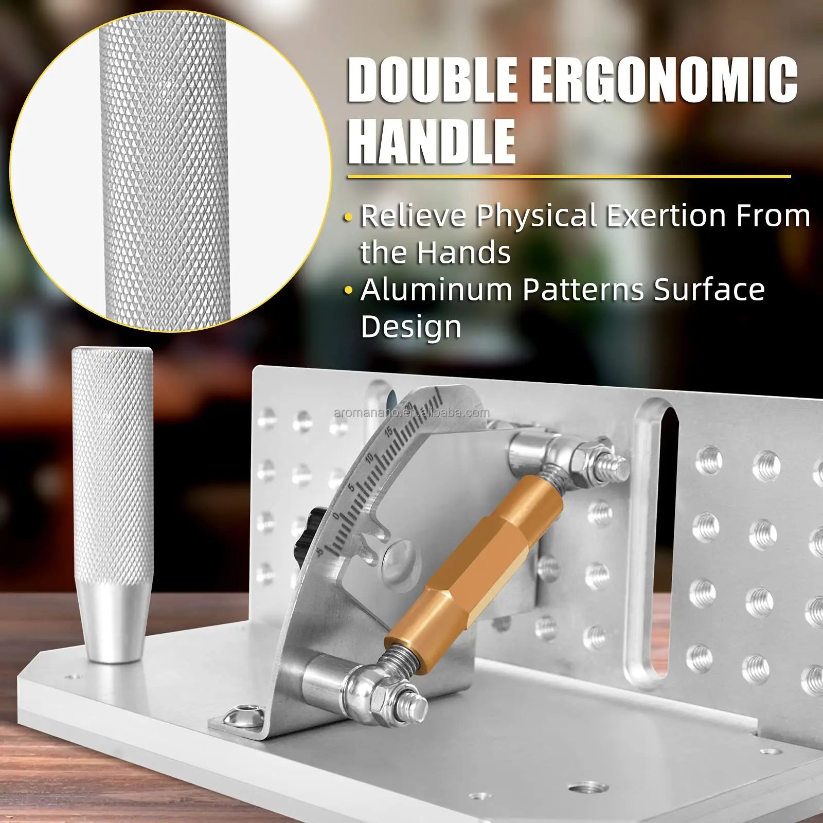 Belt Grinder Knife Jig, Long Sharpening Locator Belt Knife Sharpener Jig with Dual Press Plates, Knife Making Angle Grind Guide