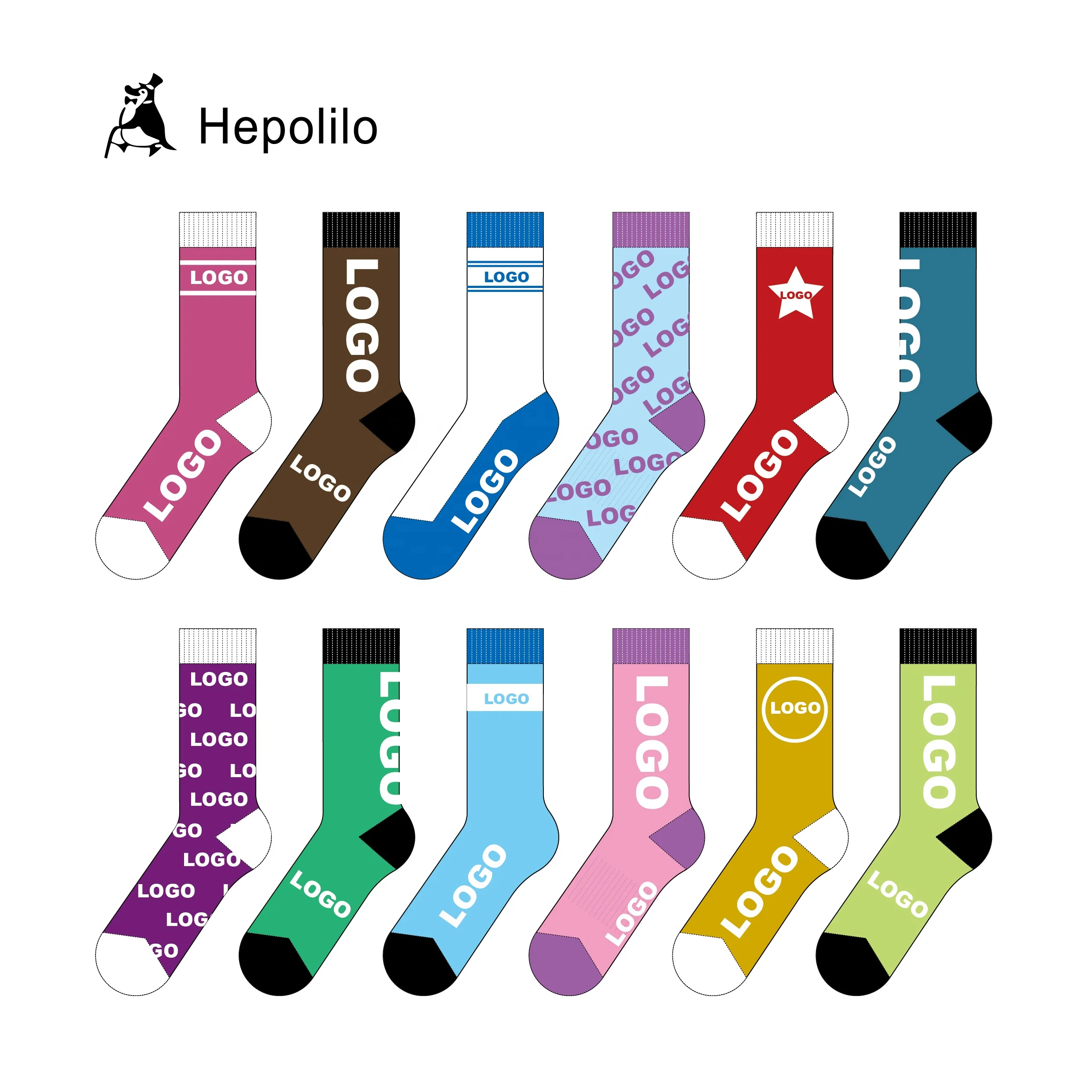 Custom LOGO High Quality Cotton Women Jacquard Dress Socks Unisex Colorful Festival Crazy Men Crew Happy Funny Socks