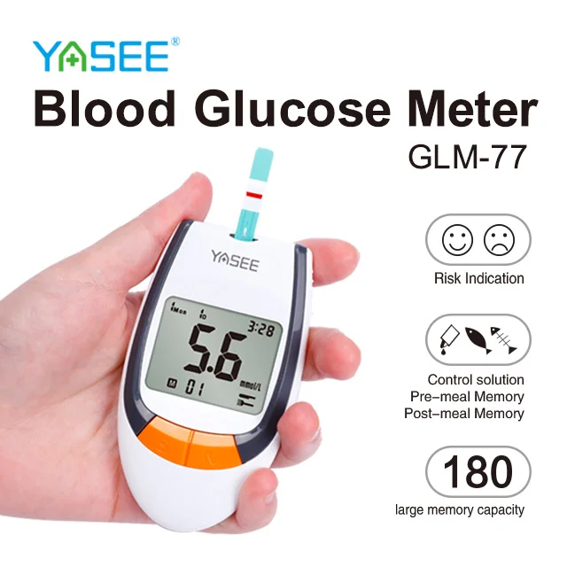 YASEE GLM-77 glucometer Portable Blood Lipid Tester Quick Blood Test  Lipid Meter with CE