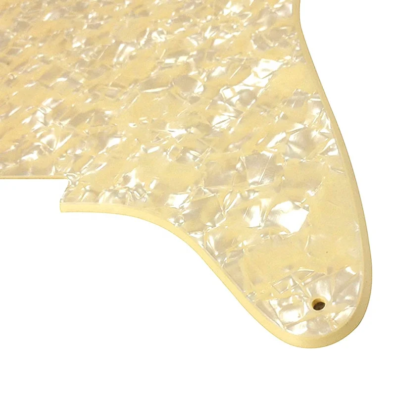 Pleroo Scratch Plate 4 screw Holes 2 ply cr  pearl Blanks Material Pickguard for stratocaster guitar