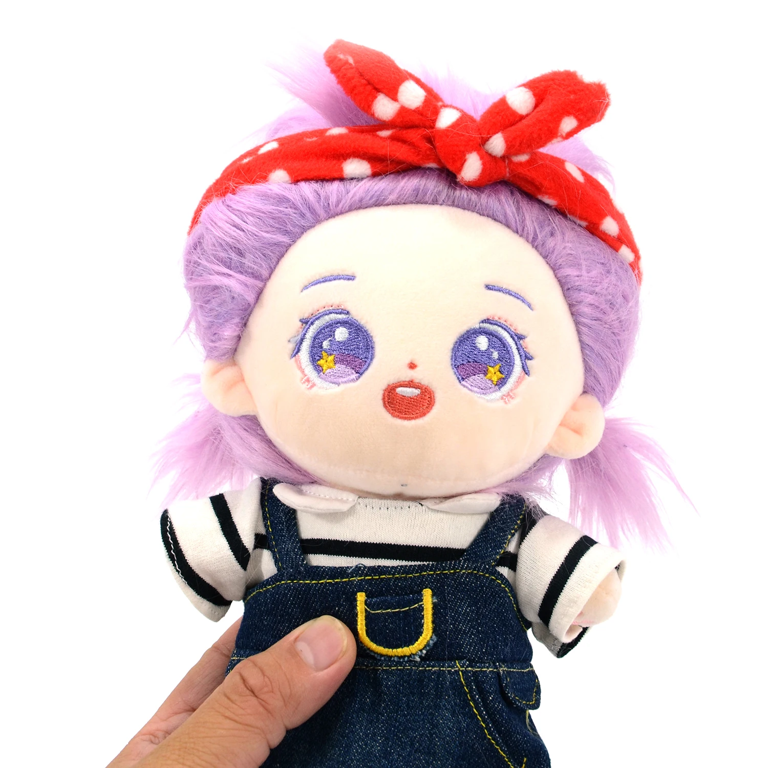 Fabric doll manufacturer oed and ome with t shirt girl long braid best sell custom japan cartoon stuffed plush toy