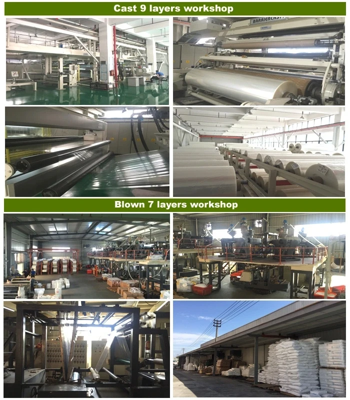 Custom Thermoforming Plastic Pp Pa pe Material Rigid Pof Shrink Film Sausage Packaging Film