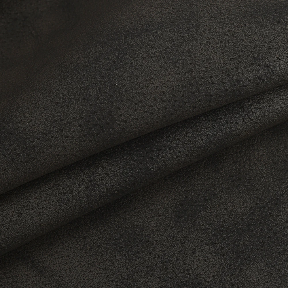 Factory direct sales pig skin pattern clothing artificial synthetic leather mens jackets suede microfiber leather