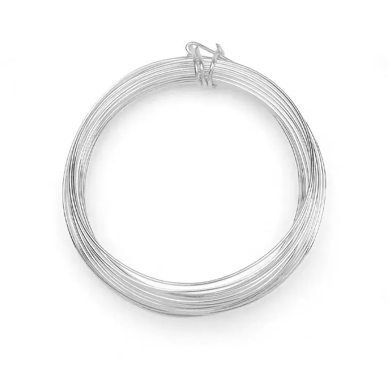 S999 pure silver wire DIY silver wire wood ring inlaid wire conductive handmade material silver jewelry weaving accessories