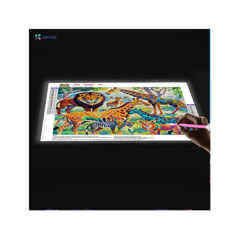 Learning Letter Architectural Kids Children Cartoon 6 Level Dimmabl Light Up Drawing Box Copying Led Tracing Board