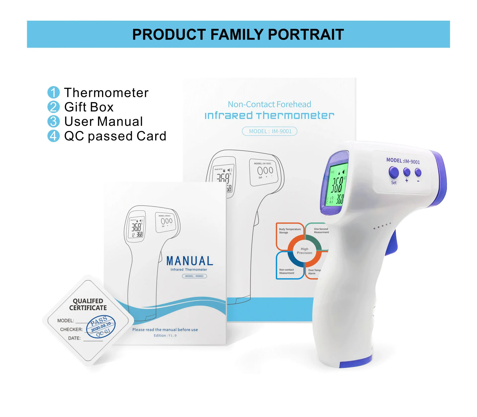 ODETOOLS Weight Digital Thermographic Dish Small Industrial Infrared Thermometer Temperature Measurement