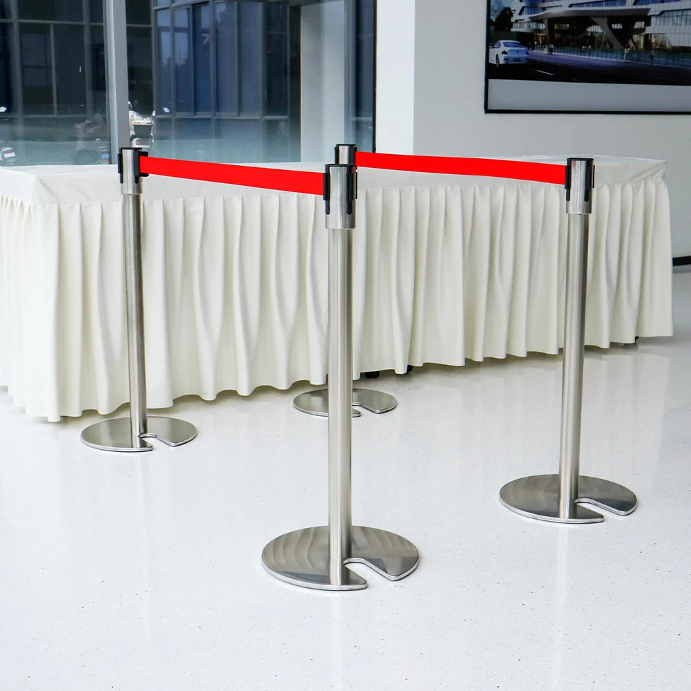 Special Offer Event-Friendly Easy Setup Retractable Belt Barrier Overall Height 90cm Portable Retractable Belt Barrier