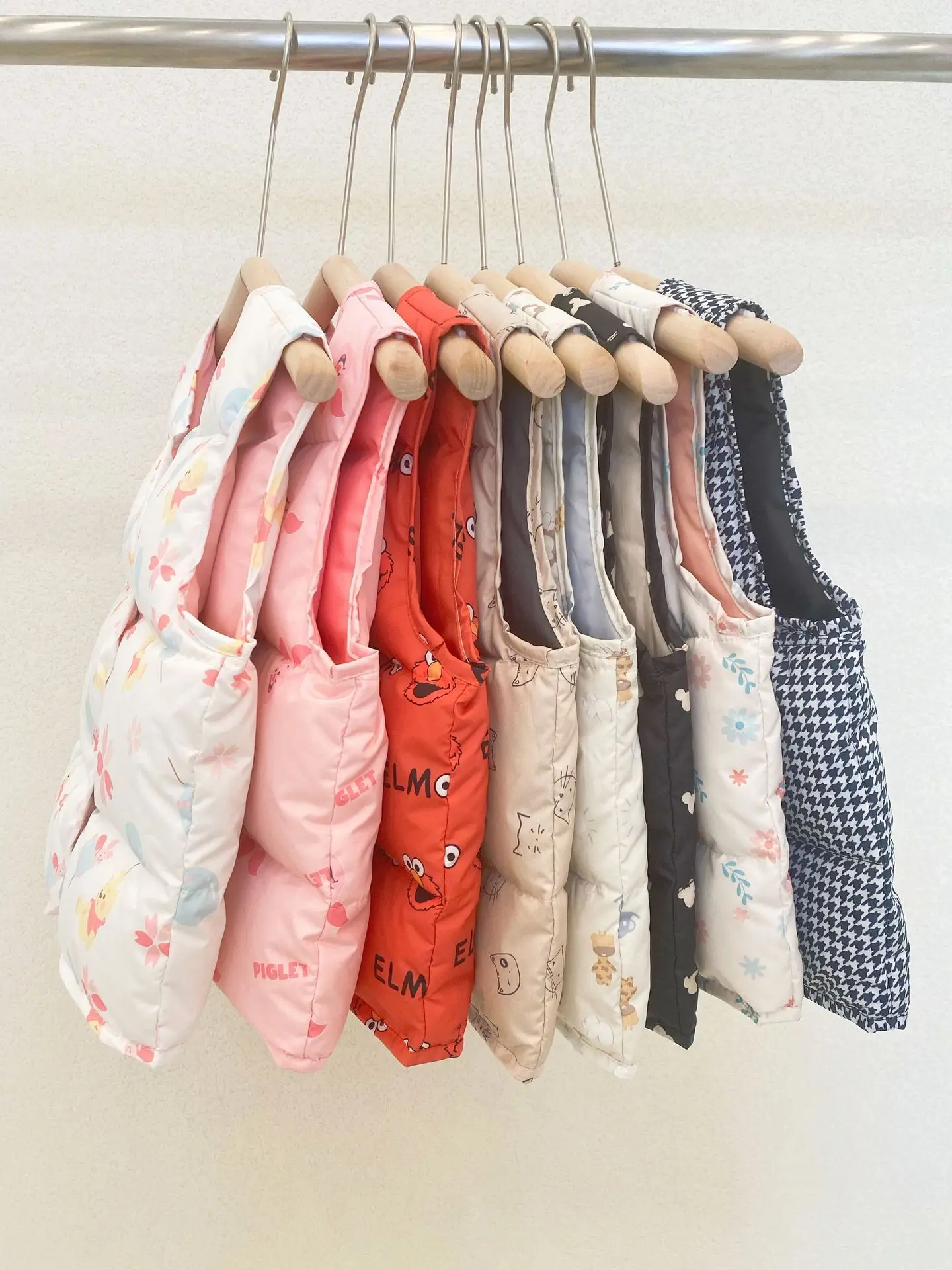 Ivy83208A Anti-season baby cheap down vest kids boy girl white duck down waistcoat infant softshell sleeveless jacket