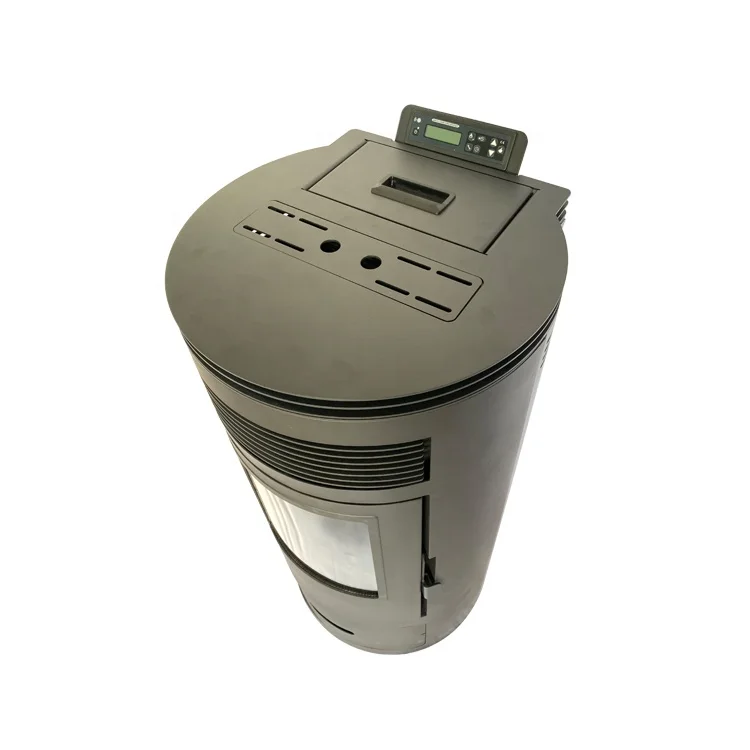 12KW automatic feeding Round russian poele a granule,wood pellet stove for sale