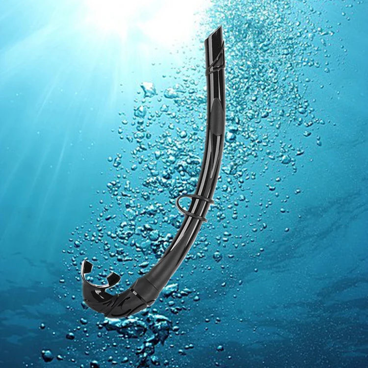factory wholesale  Wet Scuba Diving Silicone Snorkel for Spearfishing and Freediving