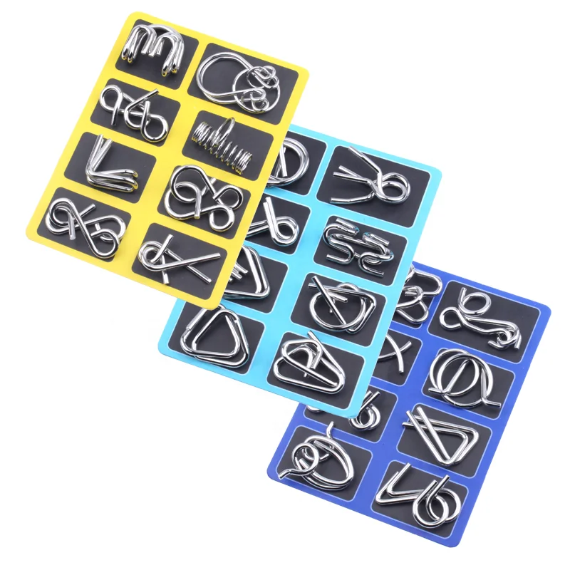 Metal Wire Puzzle Mind Brain Teaser Unlocking Intellectual Development