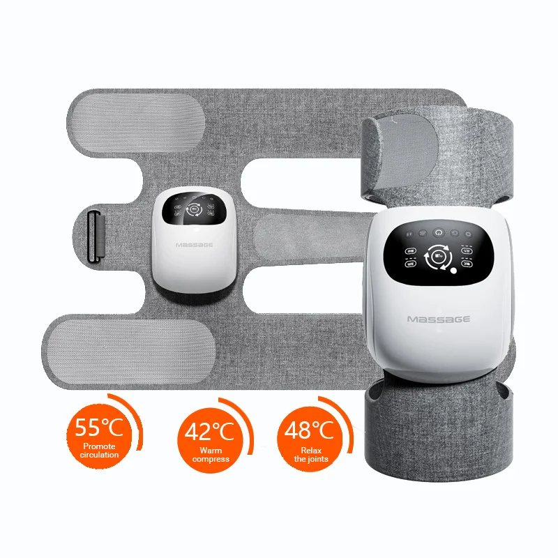 Smart Knee Heating And Massage Or Joint Pain Relief Heat Air Compression Leg Massager For Circulation Knee Massager With Heat