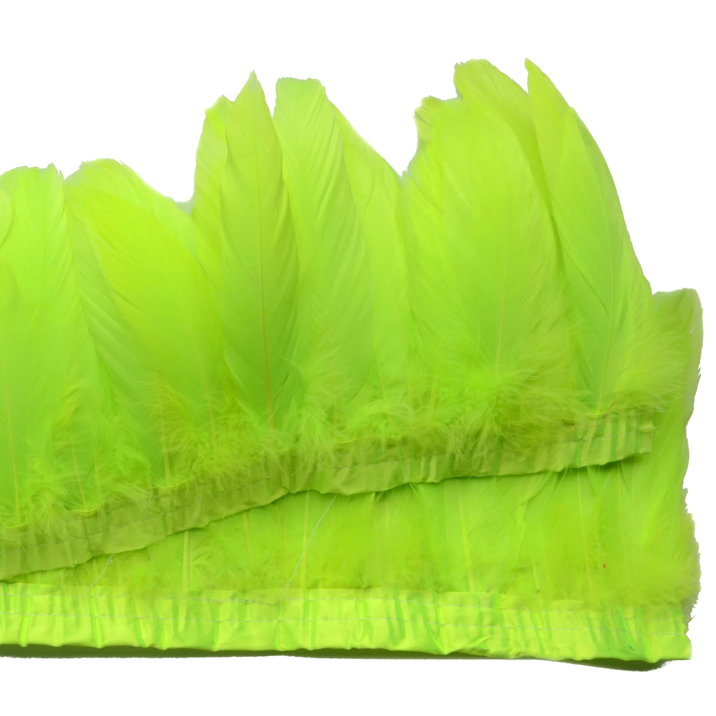 Feather Crafts Series Top Selling gold  goose personalized reasonable price fabric feather trimming trim  for  costume