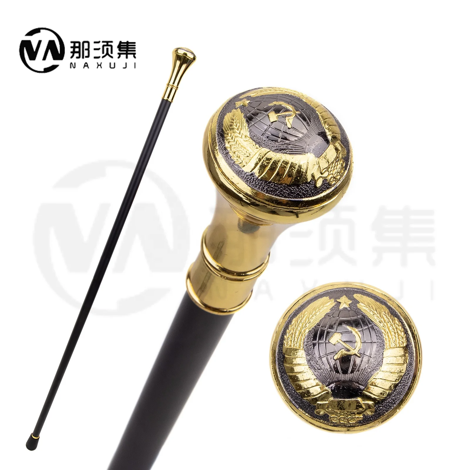 Gold silver Freemasonry  design Luxury Pattern hiking poles Decorative walking stick Party Fashion Elegant crutch Walking cane