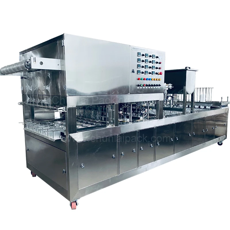 BG60A-4C Linear Type Plastic Soya-bean Soymilk Soybean Milk Cup Filling and Sealing Machine