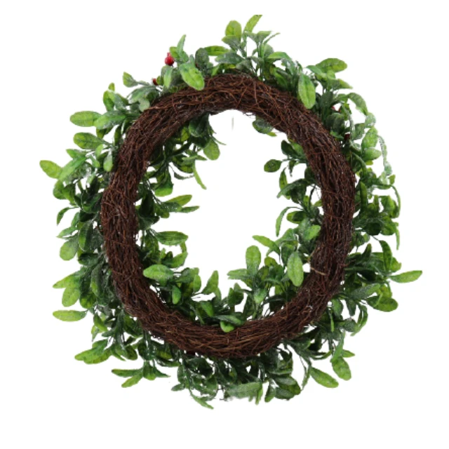 Wreath Supplies Wholesale  Red Berry Artificial Wreaths Front Door All Season Christmas Wreath For Indoor