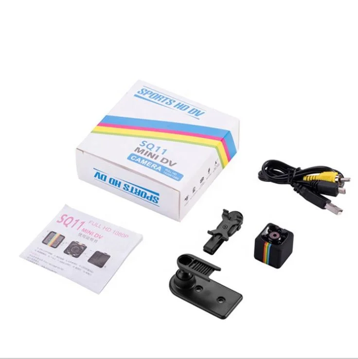 SQ11 Home Security CCTV Camera Mini HD 1080P Hidden Night Vision Motion Detection Outdoor Action Nanny Cameras Cam Camcorder