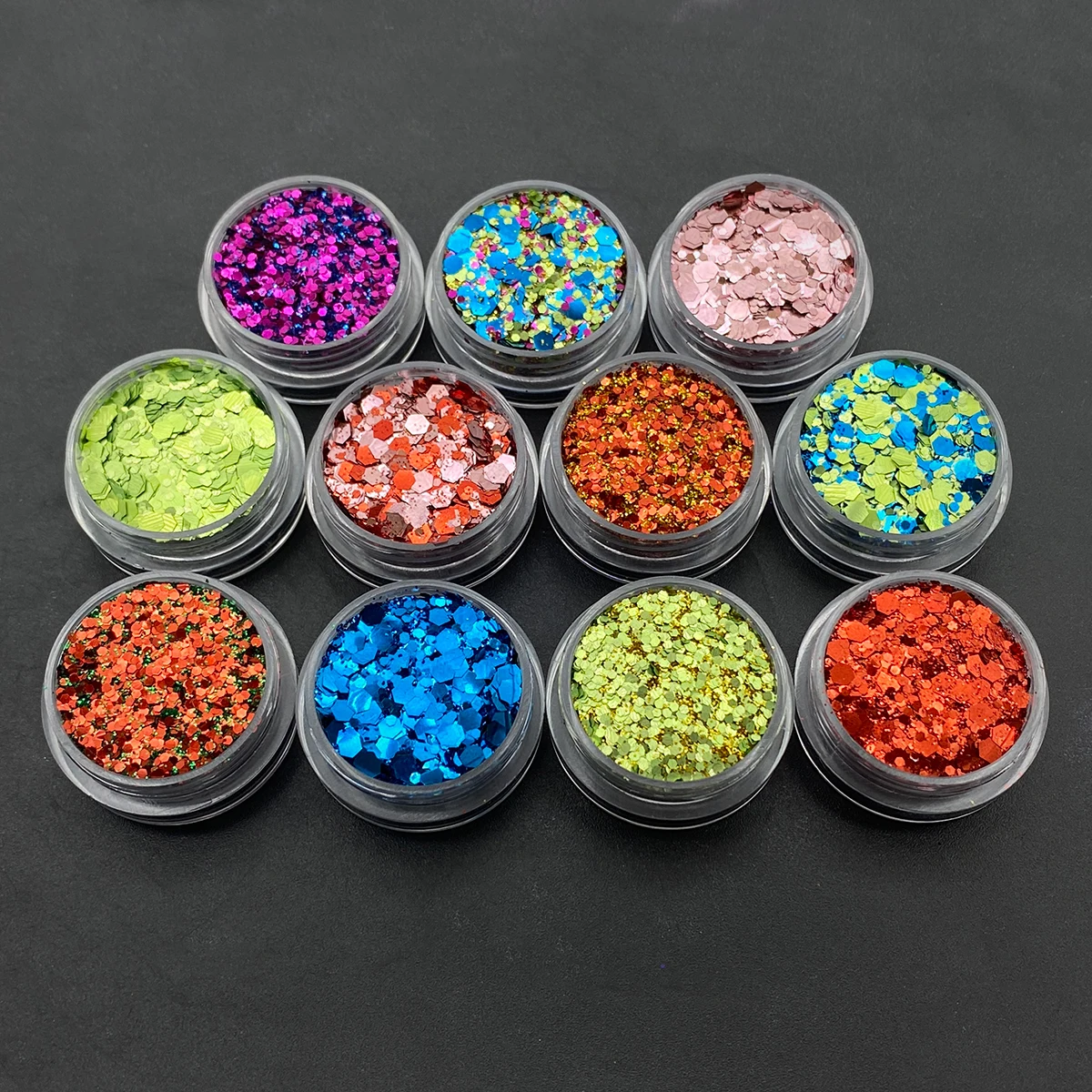 Cosmetic glitter shaker bulk glitter for skin makeup body small bottle biodegradable glitter
