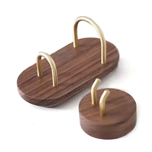 Razor Holder Shaver Stand Wood Wall Mounted  Razor Rack Organizer for Bathroom Show