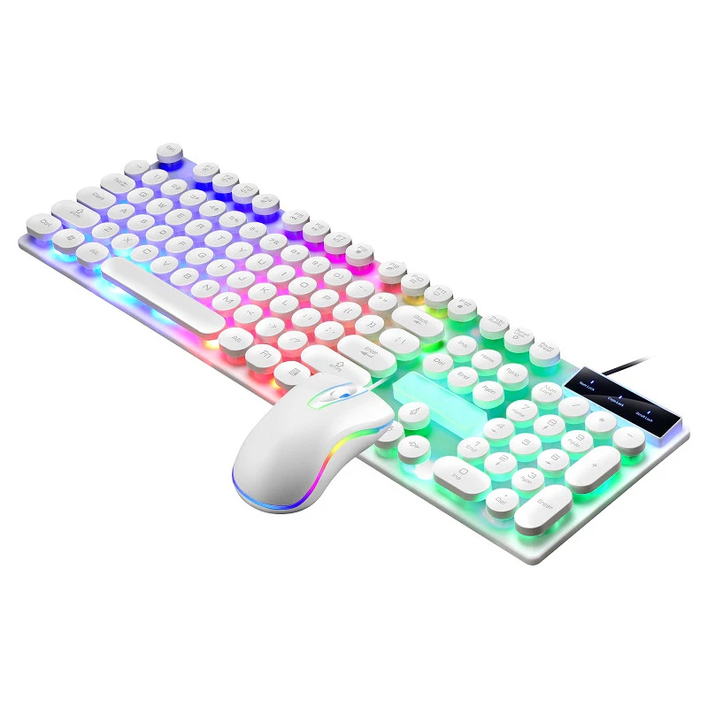 New Design Gamer RGB 104 Keys Gaming Wired Mechanical Feeling Gaming Keyboard