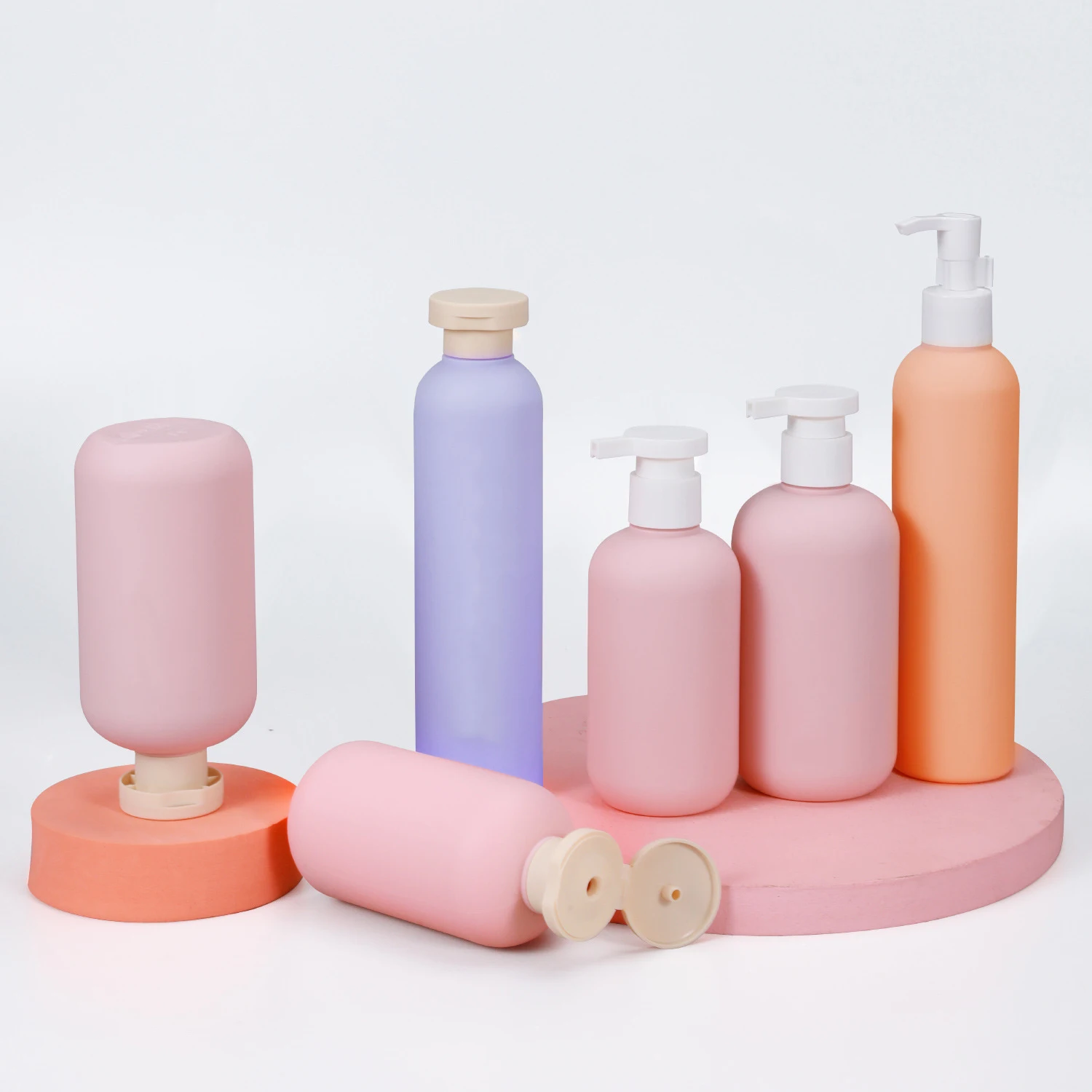 Wholesale Avocado plush HDPE 200ml 300ml 500ml plastic personal care bottle