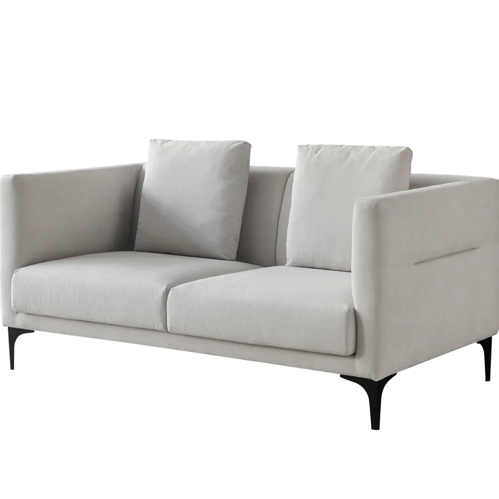 European Nordic Style U-Shaped Fabric Sofa Set Simple Modular Sectional for Hotel Apartment Living Fabric Material Washable