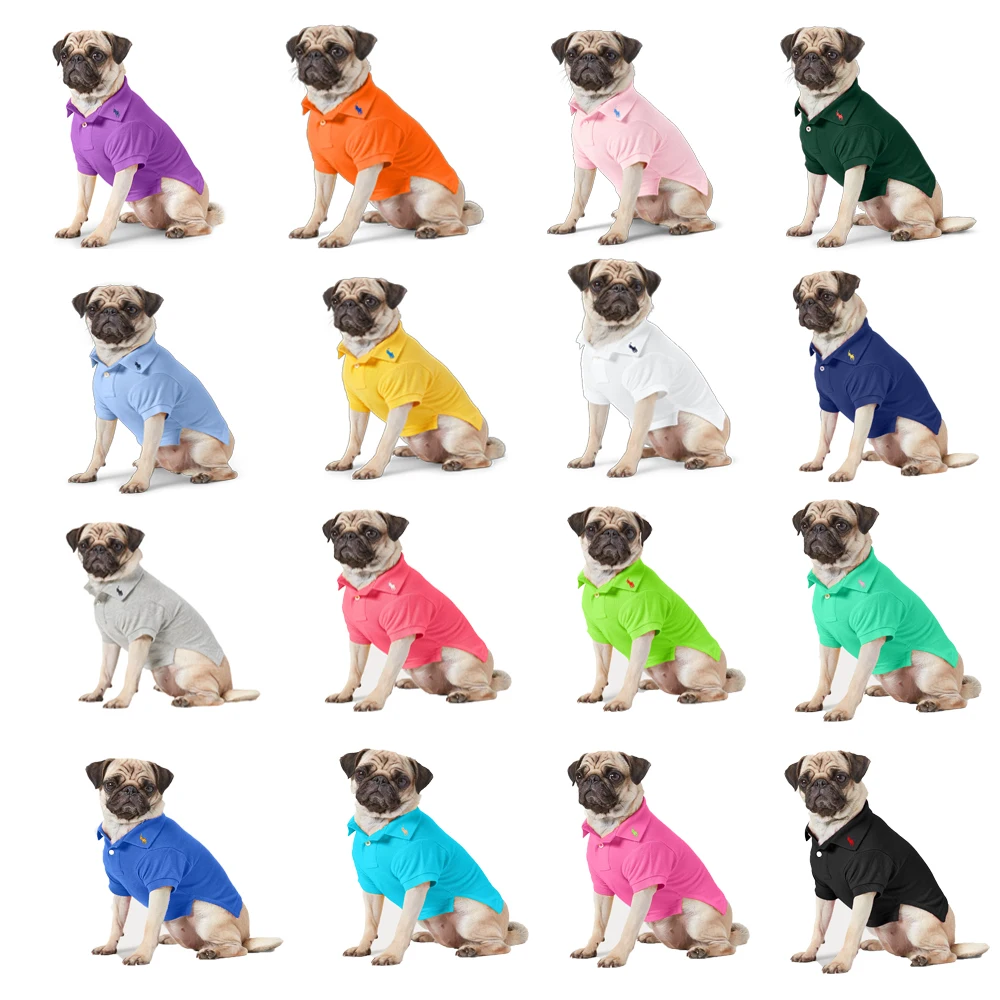 Striped Linen Wear Snoop Cotton Large Dogs Printed Polo Plain Dog Blank Custom Pet Clothes Dog T Shirts