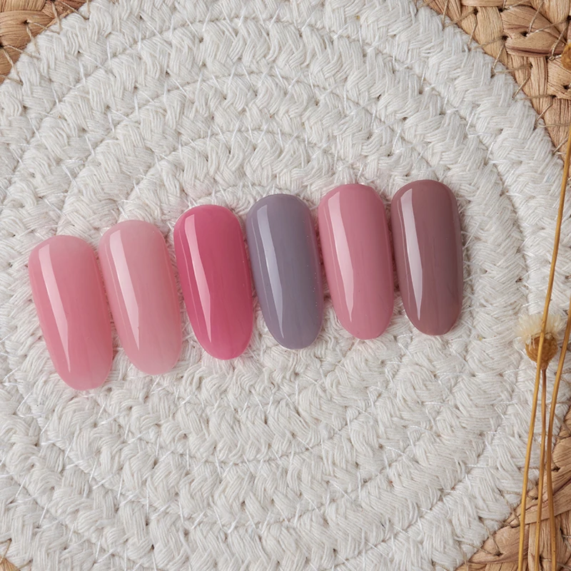 Frenshion China Nail Art Manufacturernail Wholesale Free Sample OEM Yellow Color Gel Nail Polish 15ml Bottles Bulk Set