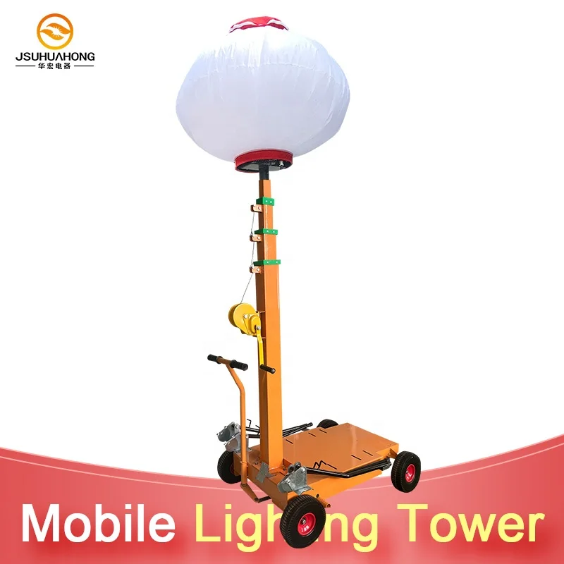 New Model Pushcart Type Lunar Lamp Led Track Light 1000 watts Portable Lighting Tower