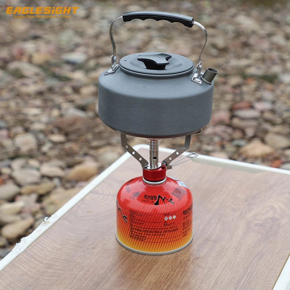 Compact & Lightweight Backpacking Gas Stove for Outdoor Camping Portable Mini Steel Stove for Butane Fuel