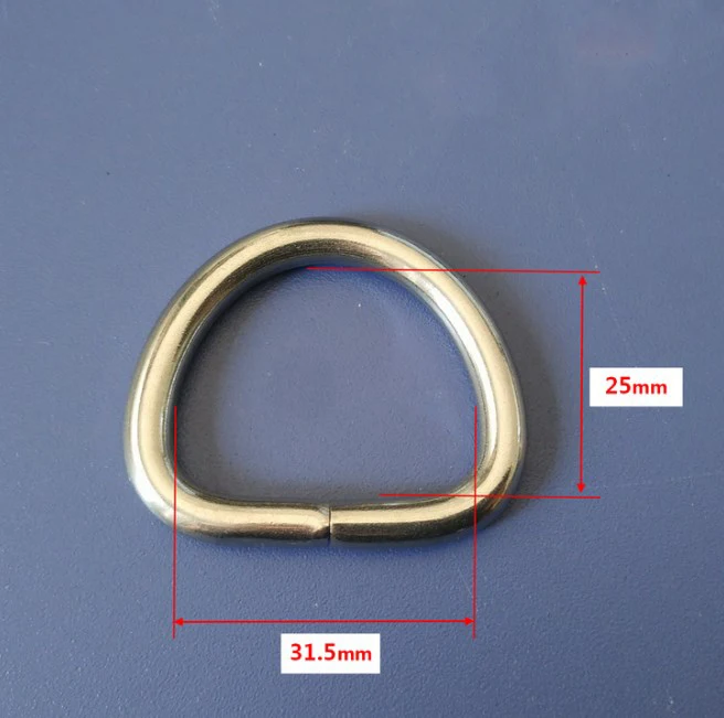 Cheapest Factory Price Stainless Steel Iron Bag Metal Accessories D Shape Buckles