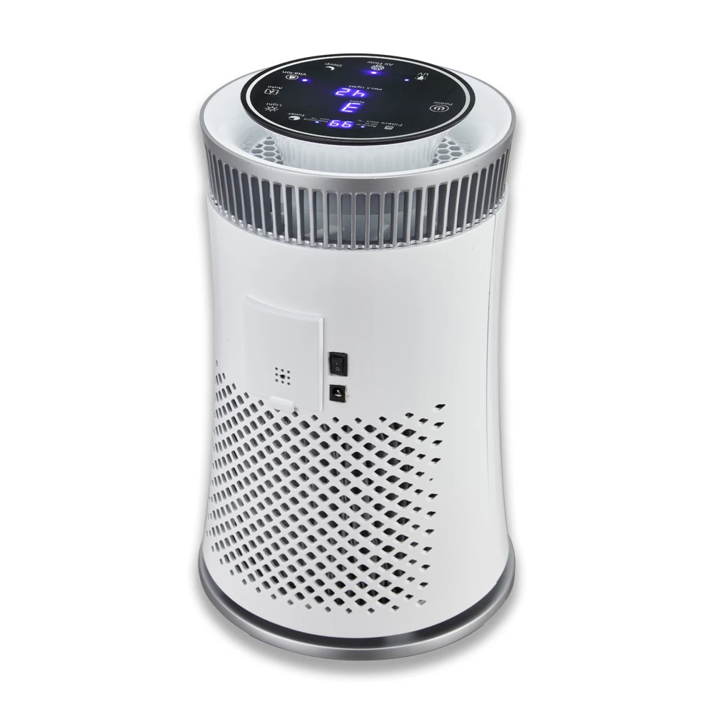 Trending 2024 air purifyer round shape air purifier uv germ light air treatment HEPA Filter with photo catalyst