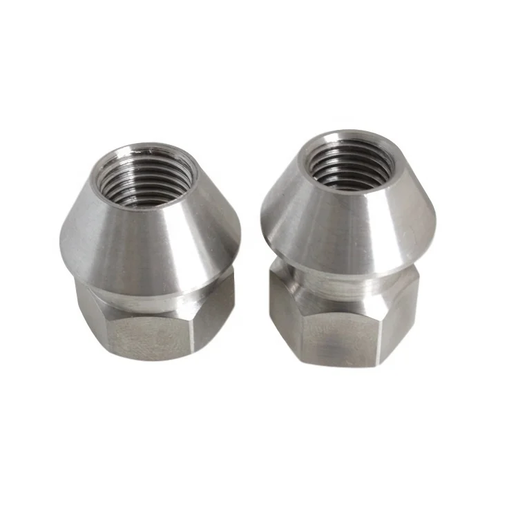 hex 12 point gold burnt blue rainbow anodized M12x1.5 M14x1.5 30mm GR5 titanium wheel lug nut