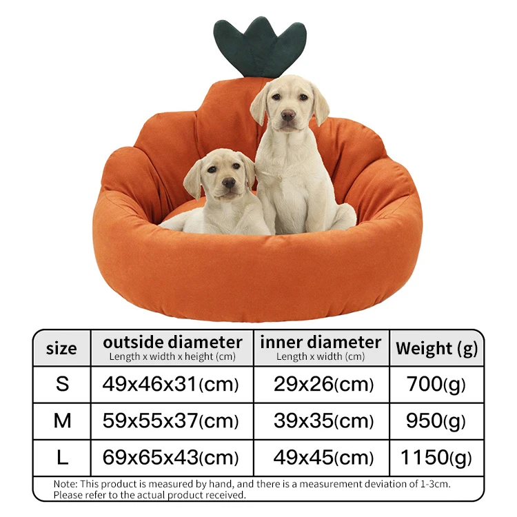 Eco Friendly Large Medium Small Dog Bed Ultra Comfortable Durable Machine Washable Beds for Dogs and Cats