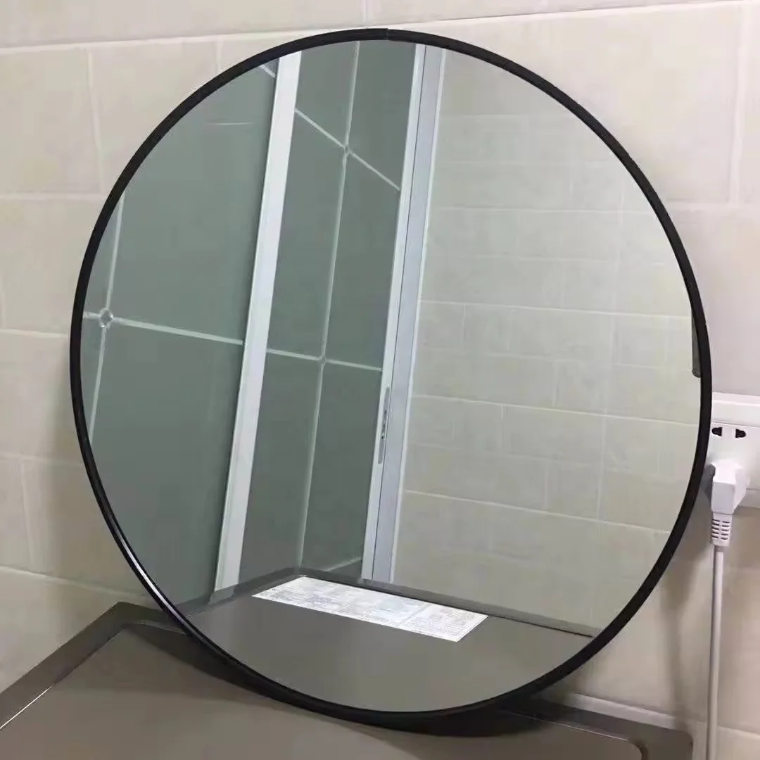 Factory Direct Supply Modern Large Circle  Decorative Make-up Cosmetic  Mirror For Bathroom Wall