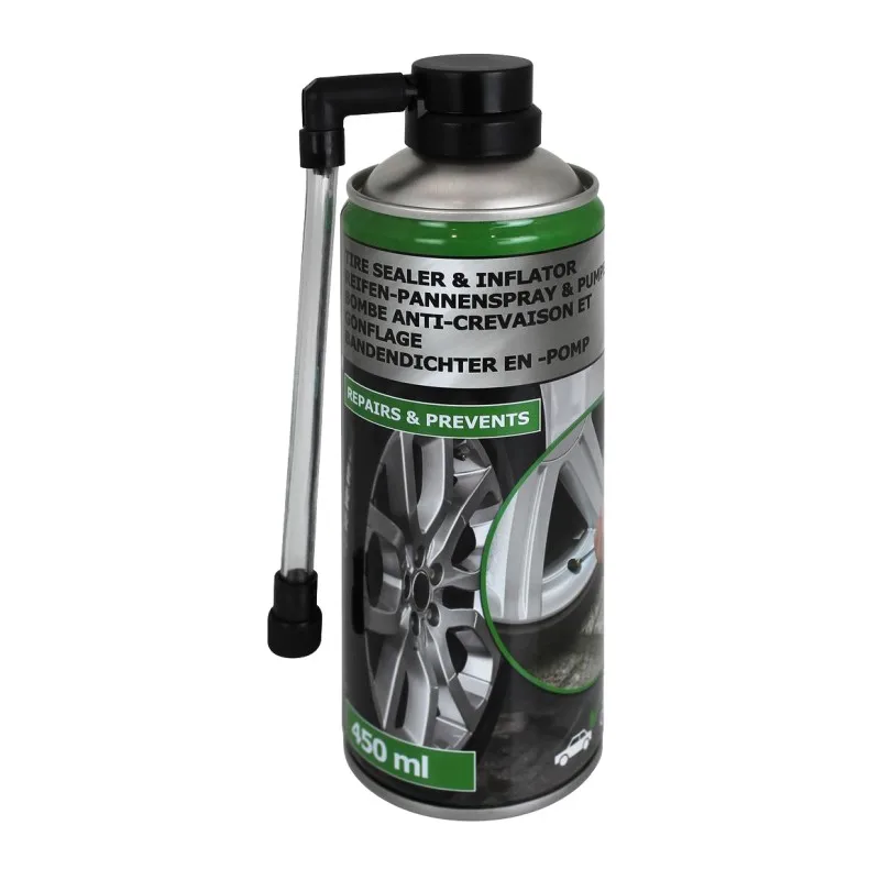 Aerosol Emergency Fix a Flat Tire Sealer and Inflator Tyre Repair Leakage