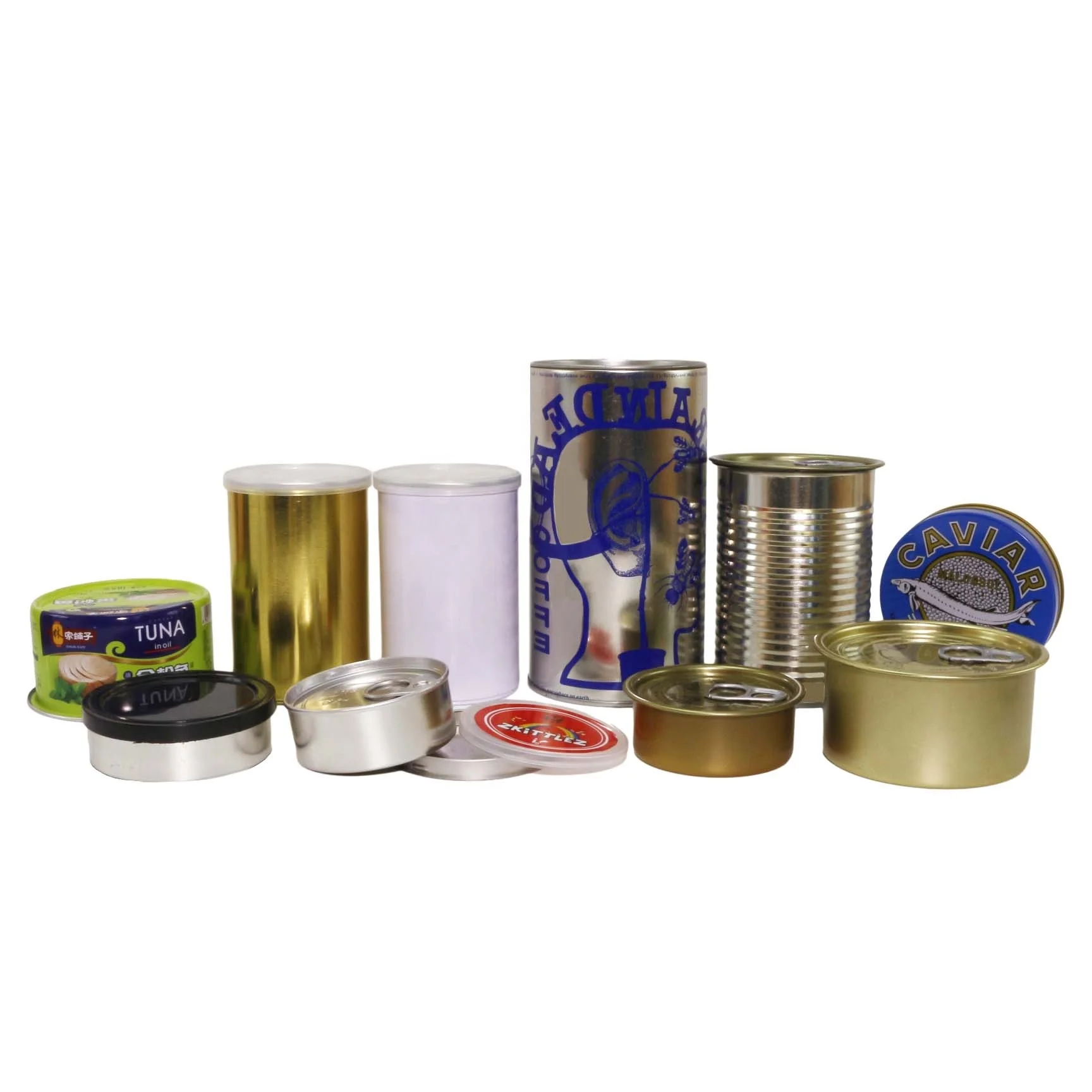 empty caviar tins can packaging top screw caviar tins box for caviar MC-071C
