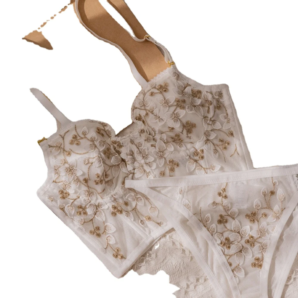 Embroidery Lace Steel Rubber Bone French Little Lady Sexy Cute Europe and America