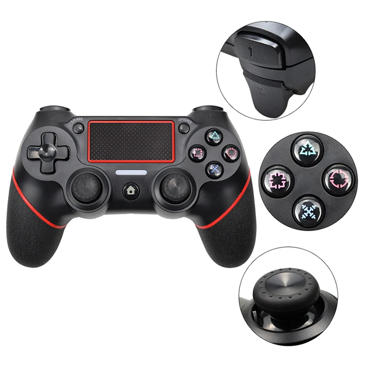 New Arcade Double Shock Wireless Gamepad For Ps4 Console Ps3 Controller Joysticks