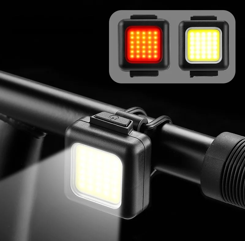2024 Latest Models Outdoor Strong 130 LM Light Warning Flash lights Bicycle Headlight and Taillight