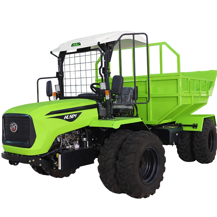 50Hp 4X4 4Wd China Huili Machine Compact Truck Mini Farm Agricultural Palm Tractor small dump truck