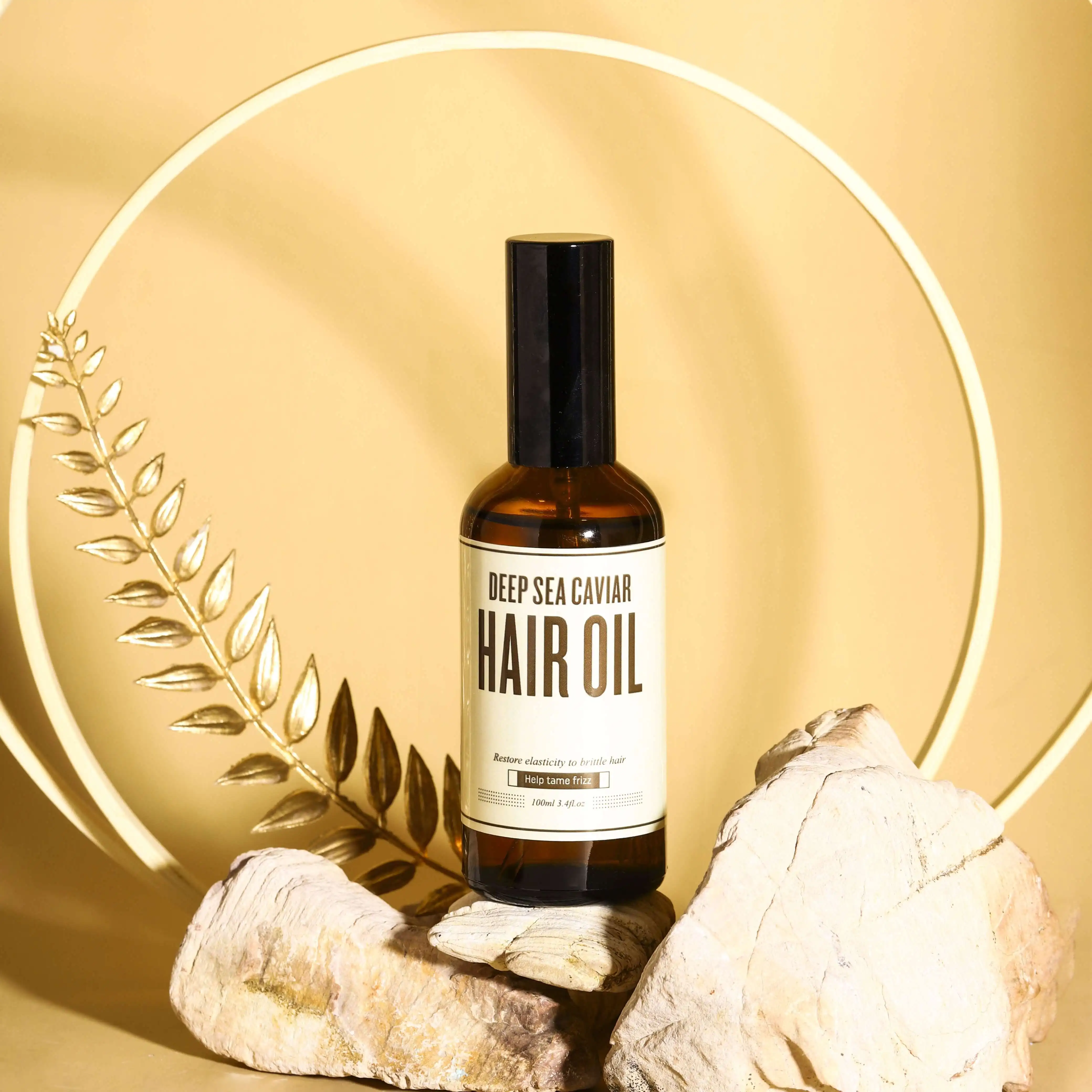 Wholesale Private Label Logo Luxury Hair Care Essential Oil Organic Keratin Repair Caviar Hair Serum for Damaged Hair