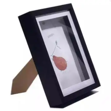 Wholesale 1.5 Inches Deep White Shadow Box 8x10 Wooden Hanging Shadow Box Frames with Linen for Flowers