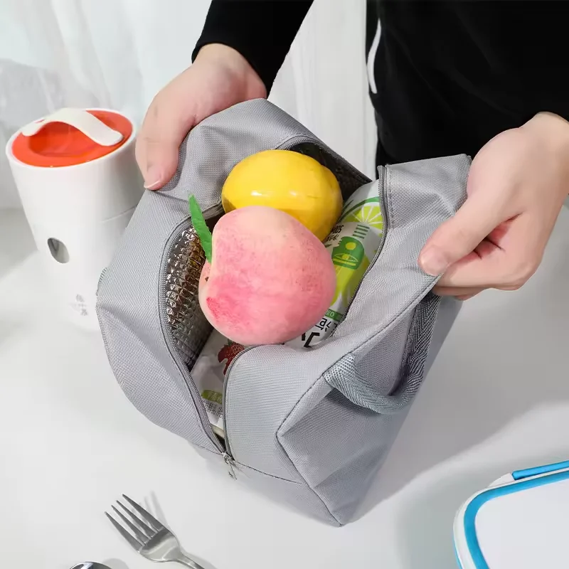 Многоразовая термоизолированная сумка-холодильник для продуктов Нетканая хранения пищи детей студентов